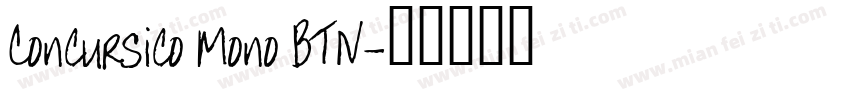 Concursico Mono BTN字体转换